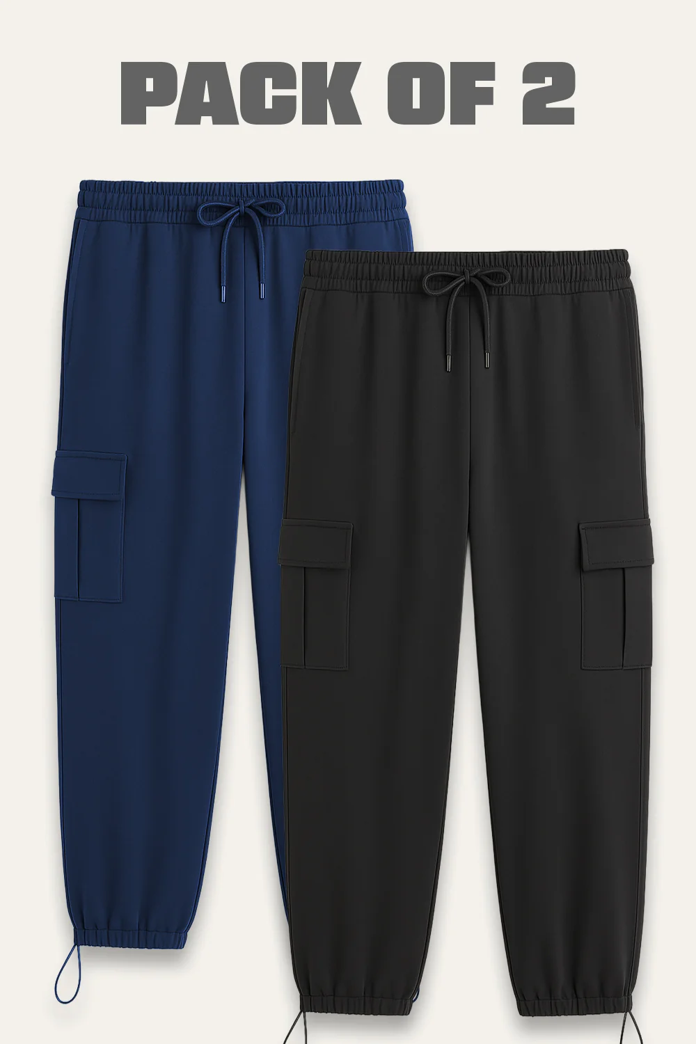 2-Pack Relaxed Fit Cargo Joggers - Image 2