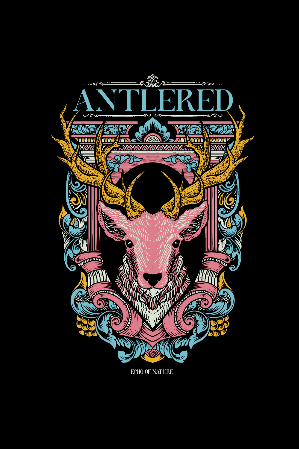 Antlered Oversized Hoodie - Image 3