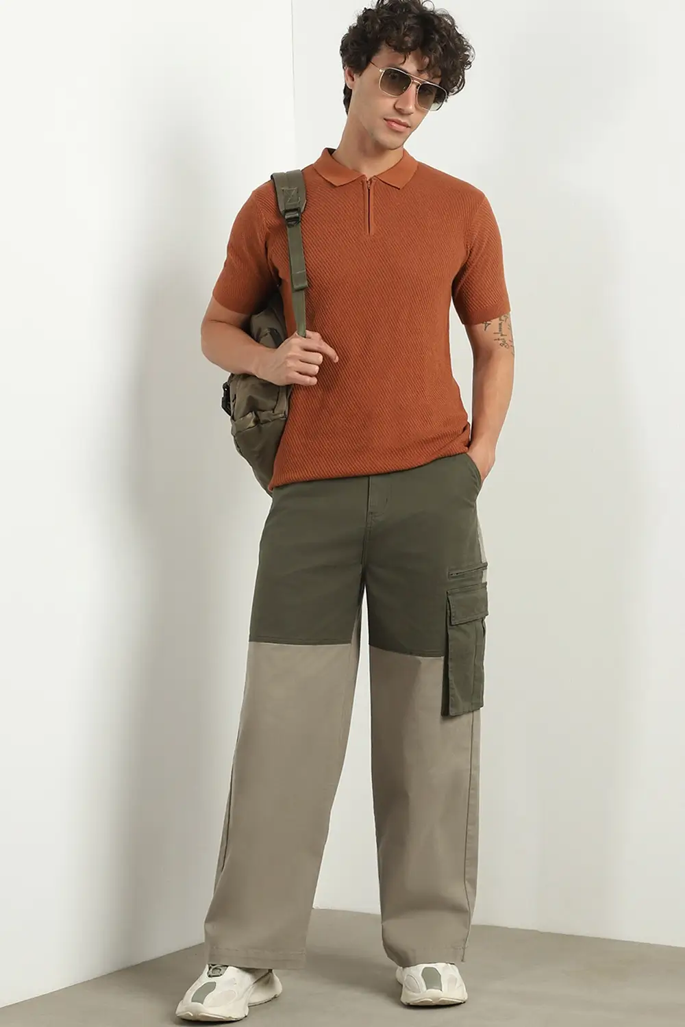 Super Baggy Colorblocked Cargo Pants - Image 6
