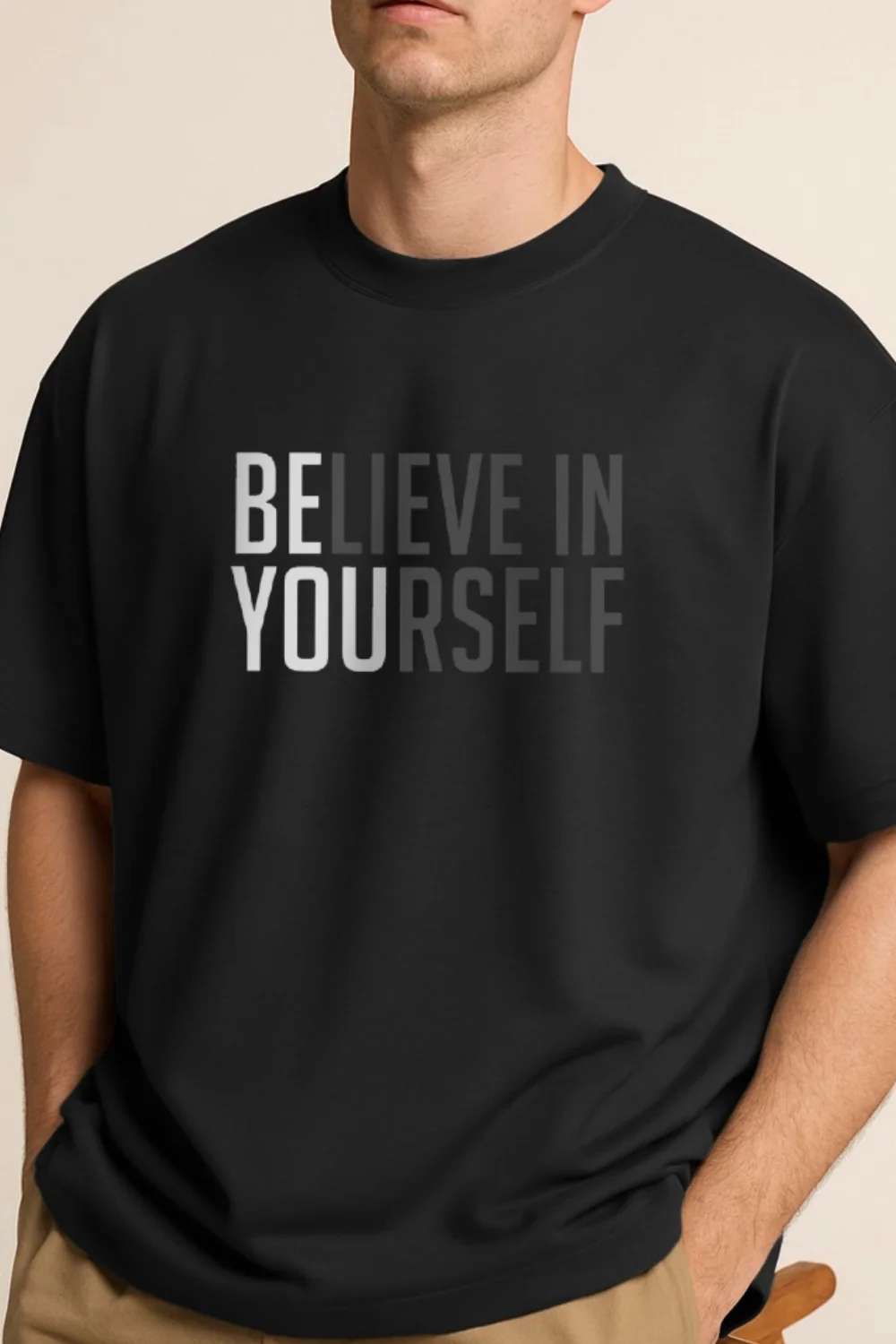 Believe in Yourself Oversized T-Shirt - Image 5