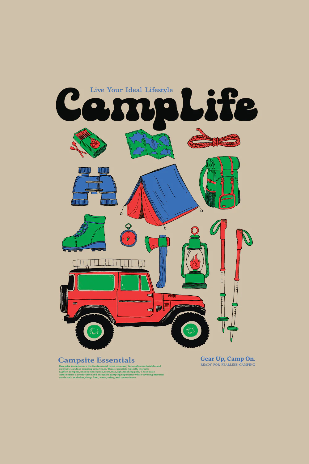 Camp Life Classic Fit T-Shirt - Image 2