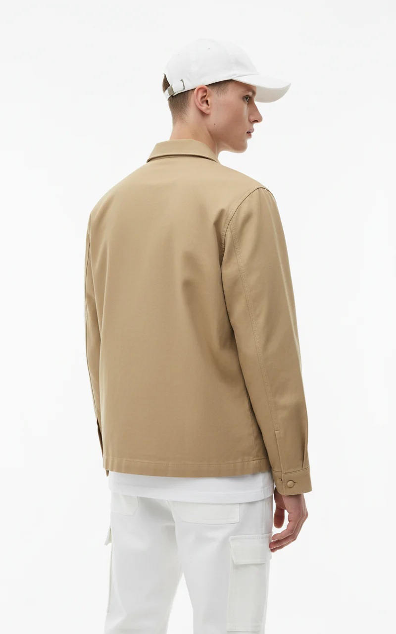 Structured Button-Down Overshirt - Image 7