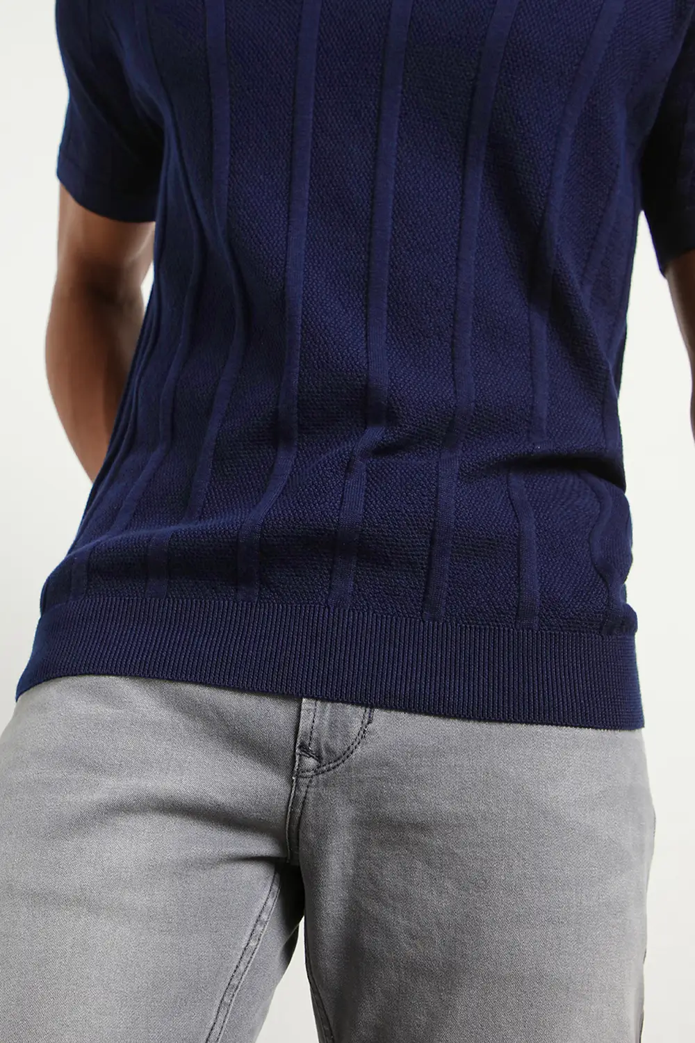 Urban Textured Polo T-Shirt - Image 15