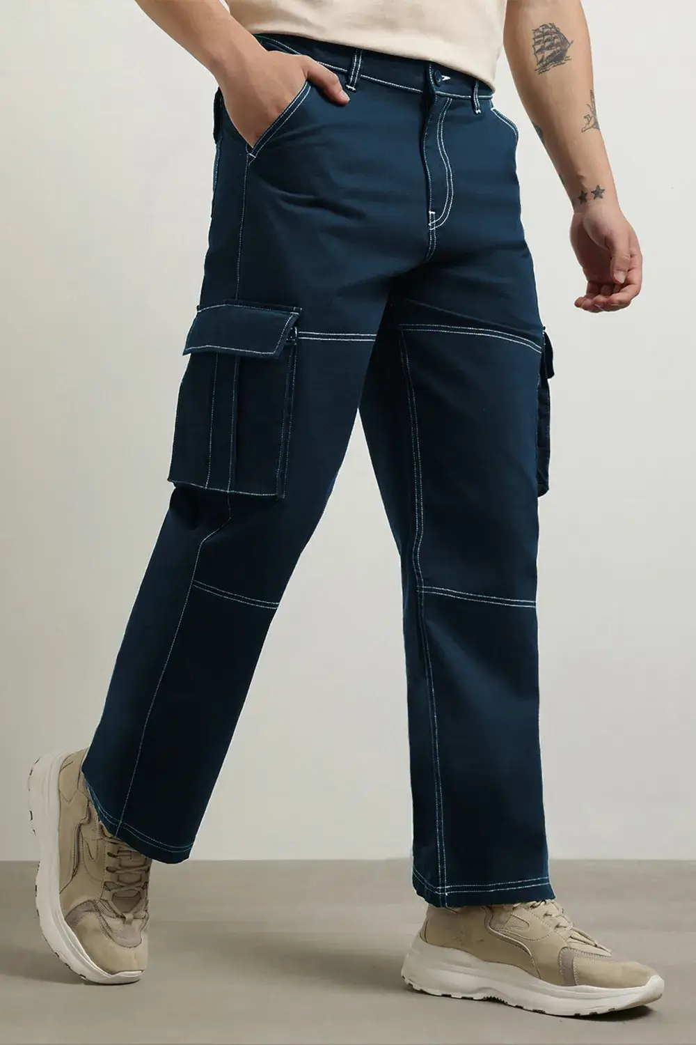 Men's Straight Fit Cargo Pants - Image 16