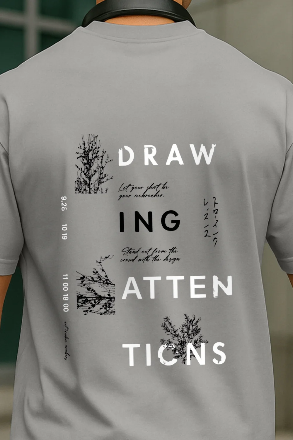 Drawing Attention Oversized T-Shirt - Image 5