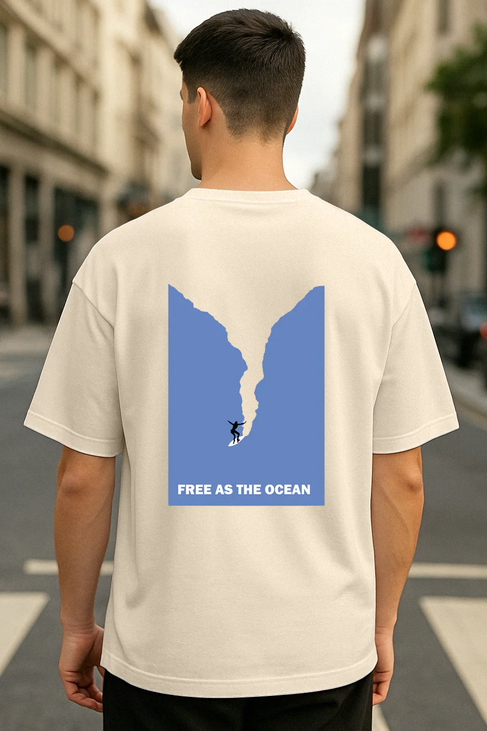 As Free As The Ocean Oversized T-Shirt - Image 4