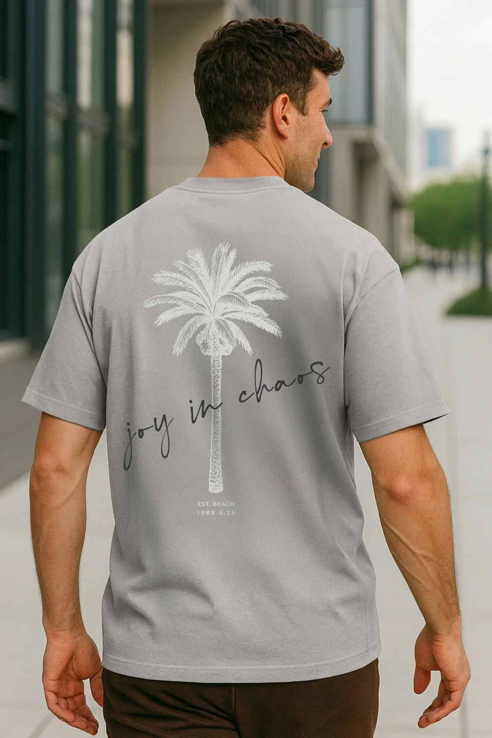 Joy in Chaos Oversized T-Shirt - Image 2