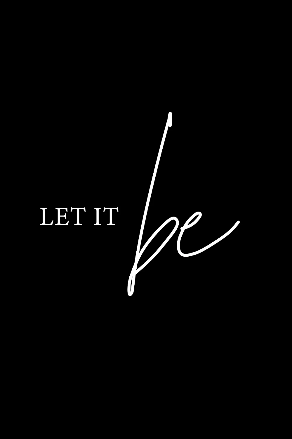 Let it be Classic Hoodie - Image 2
