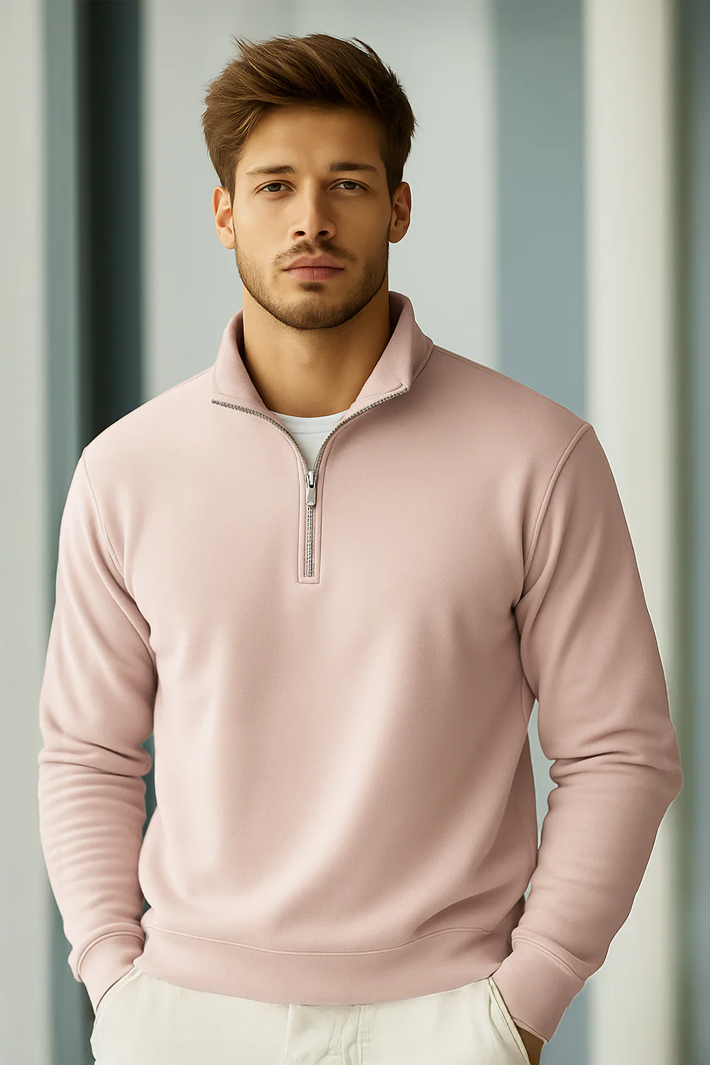 Mock Neck Sweatshirt - Image 5