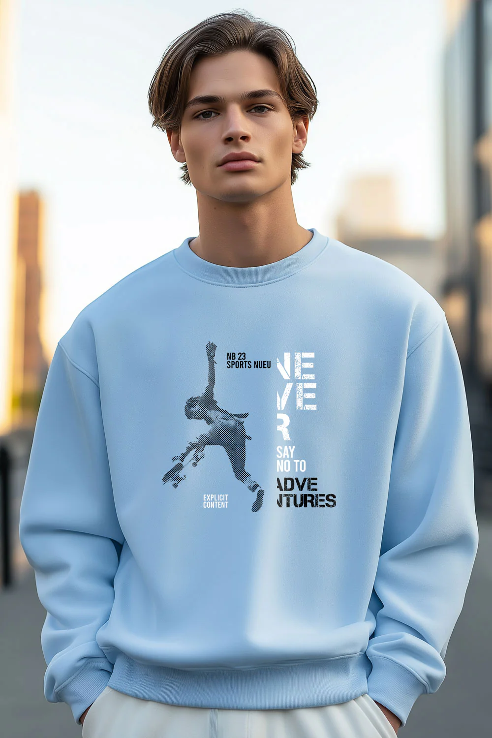 Never Say No Oversized Sweatshirt - Image 4