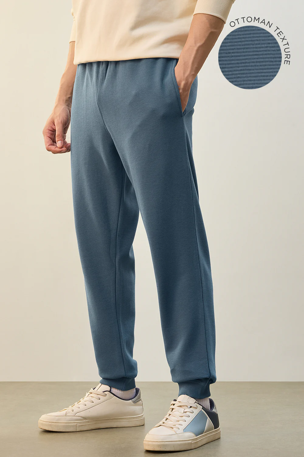 Ottoman Textured Joggers - Image 45