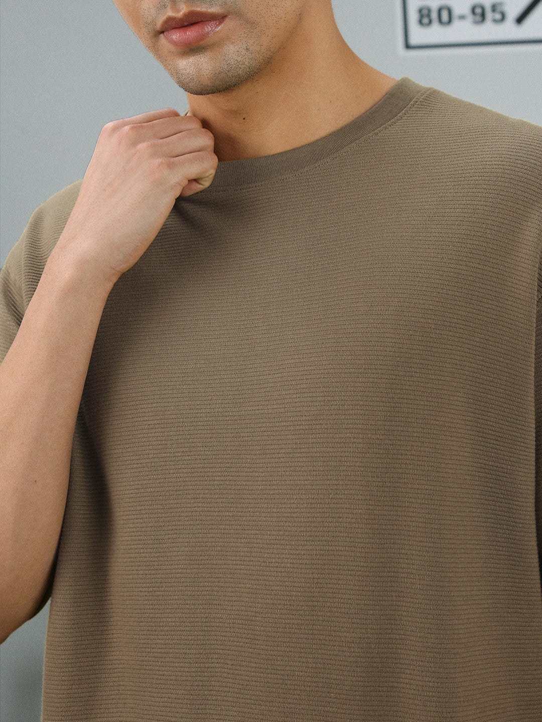 Ottoman Textured Relaxed Fit Tee - Image 42