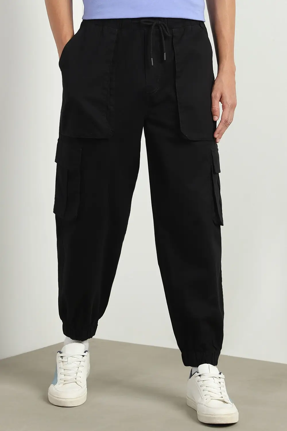 Oversized Black Cargo Pants - Image 9