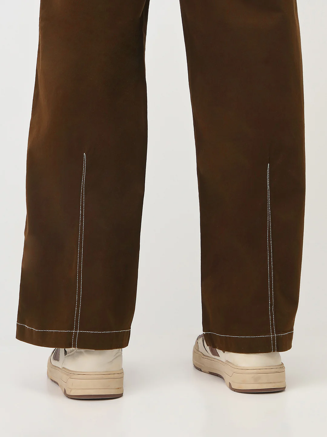 Oversized Contrast Stitch Cargo Pants - Image 26