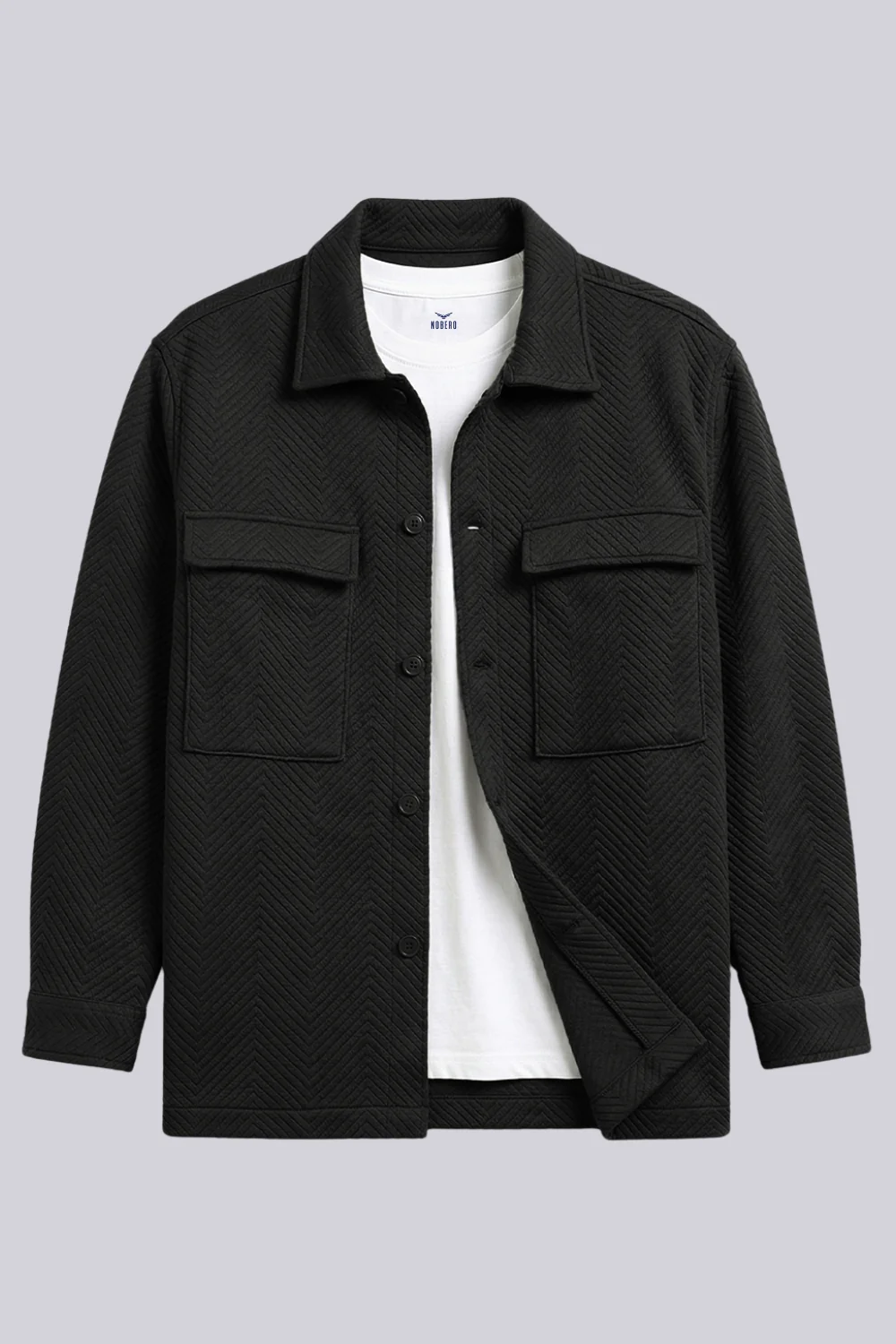 Relaxed Fit Textured Overshirt - Image 27