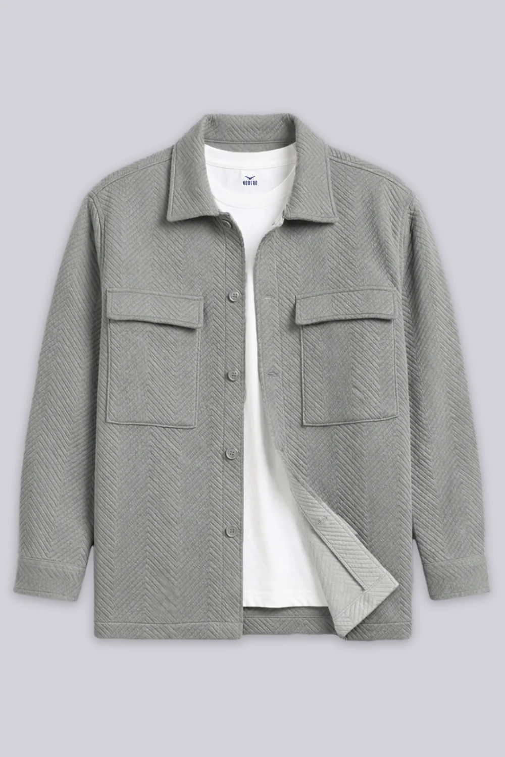 Relaxed Fit Textured Overshirt - Image 27