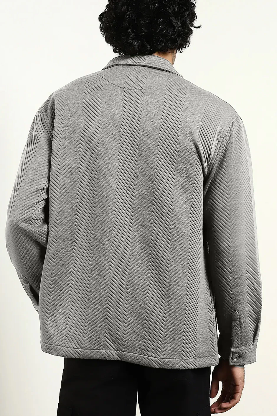 Relaxed Fit Textured Overshirt - Image 30