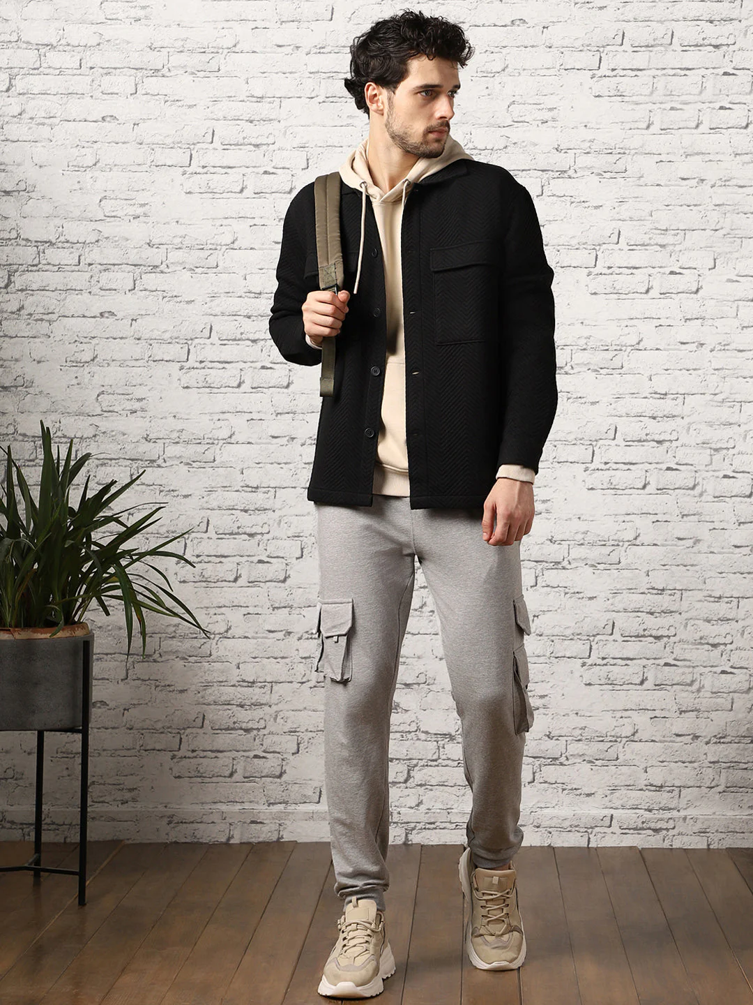 Relaxed Fit Textured Overshirt - Image 6