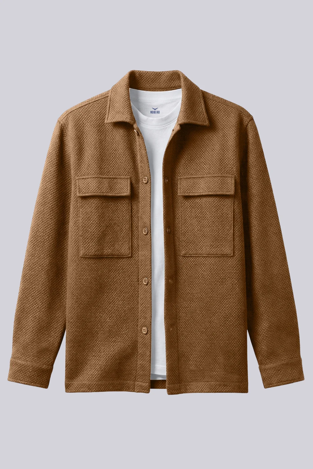Relaxed Fit Textured Overshirt - Image 9