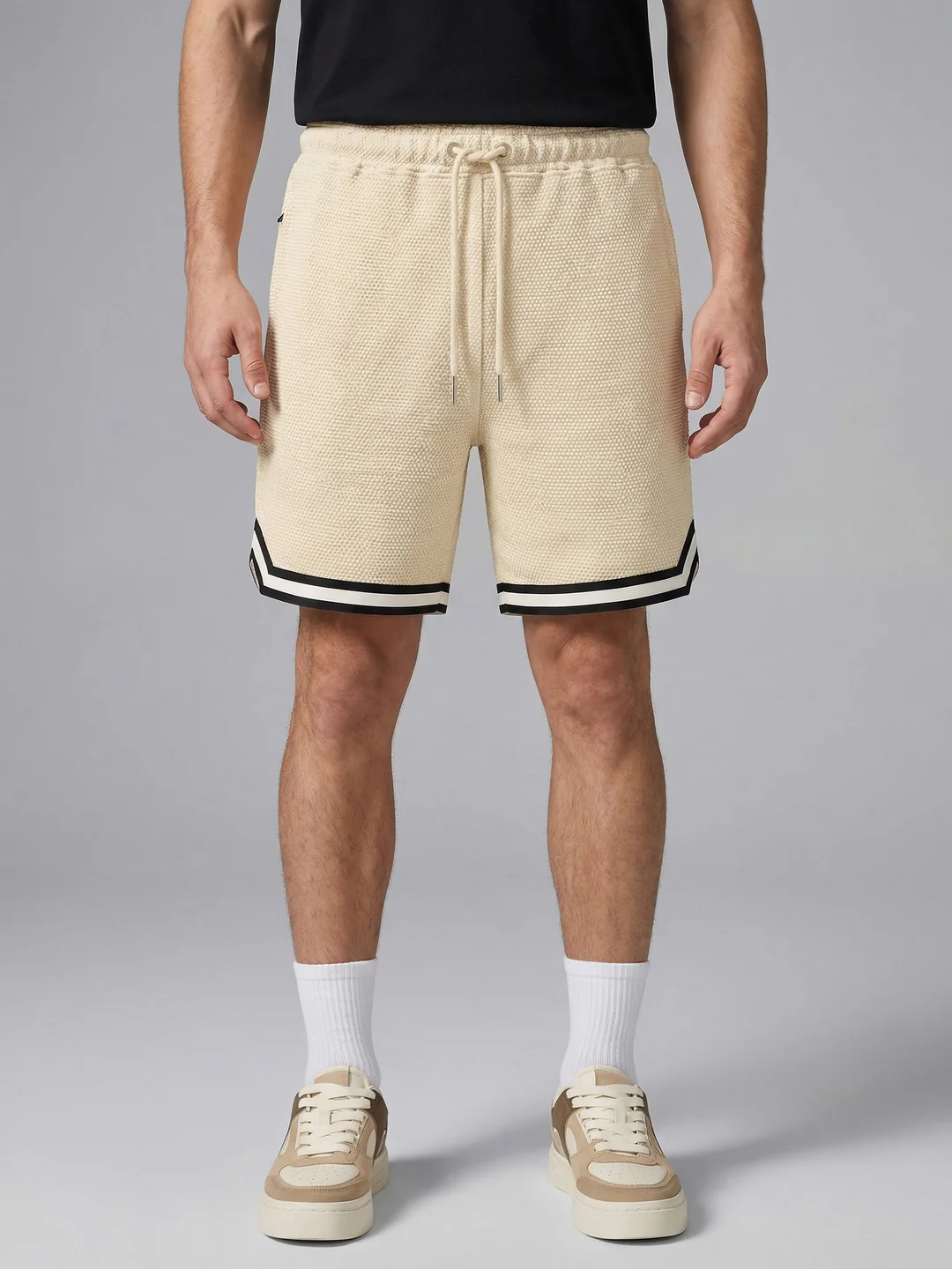 Popcorn Textured Relaxed Shorts - Image 18