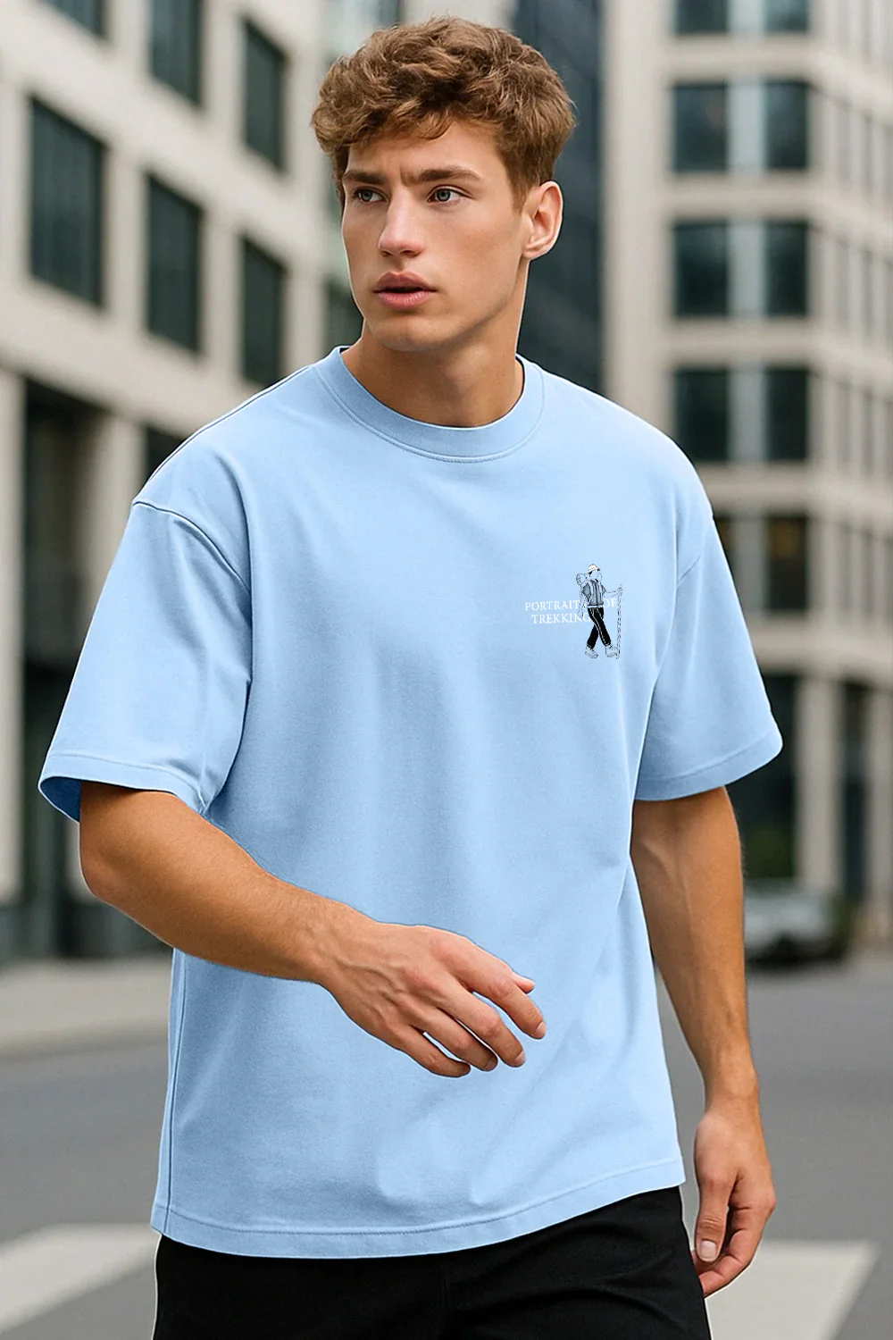 Potraits of Trekking Oversized T-Shirt - Image 3