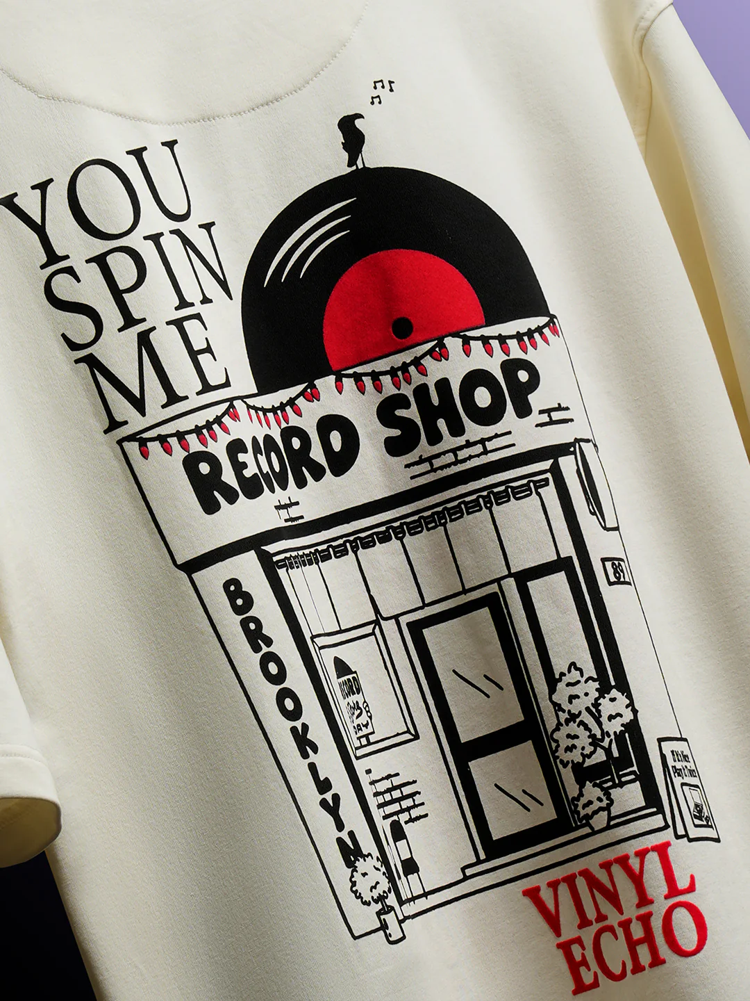 Vinyl Echo Oversized T-Shirt - Image 10