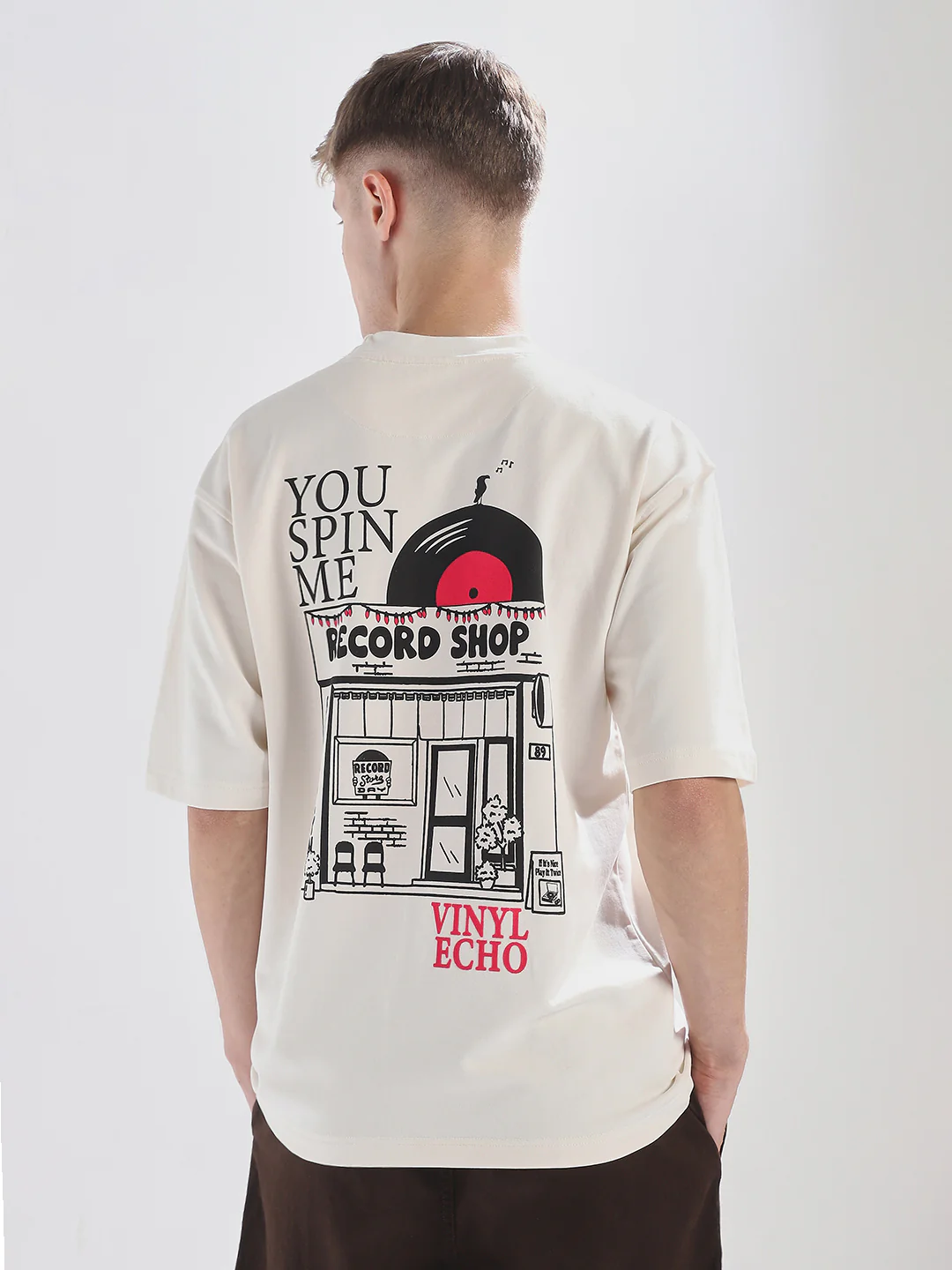 Vinyl Echo Oversized T-Shirt - Image 2