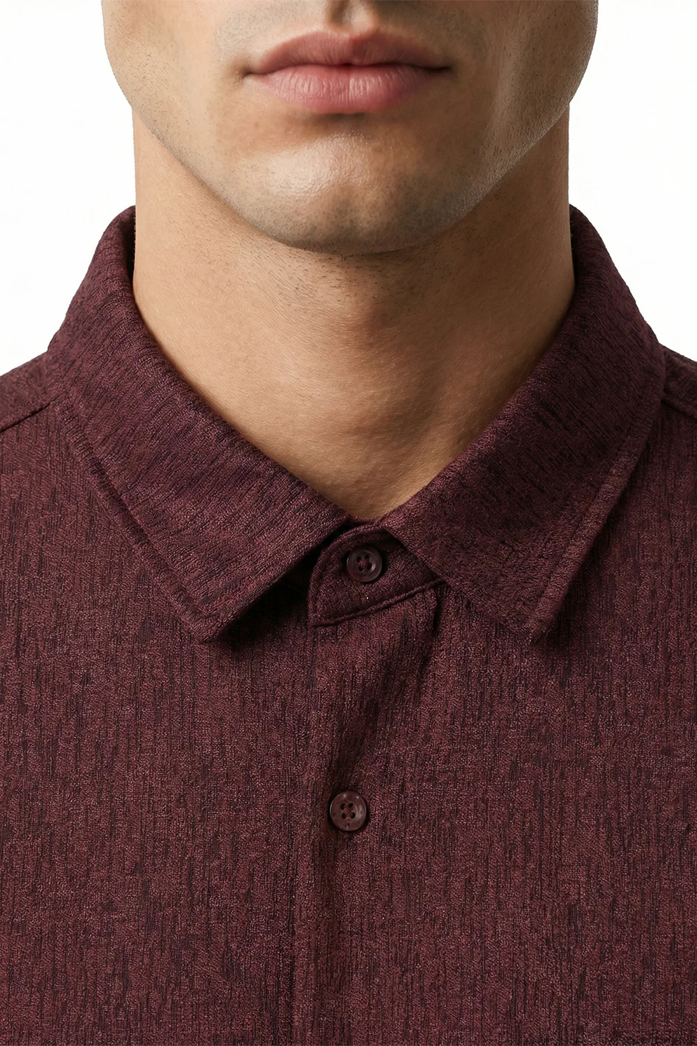 Stand Collar Knitted Shirt - Image 41