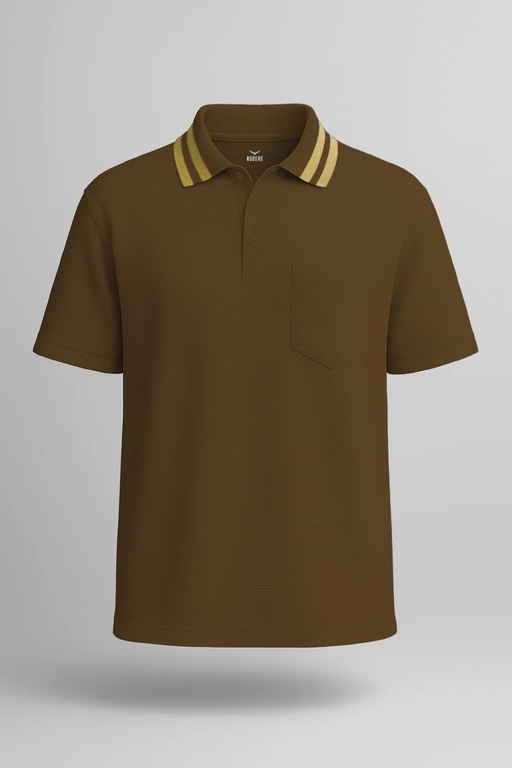 Striped Collar Polo T-Shirt - Image 11