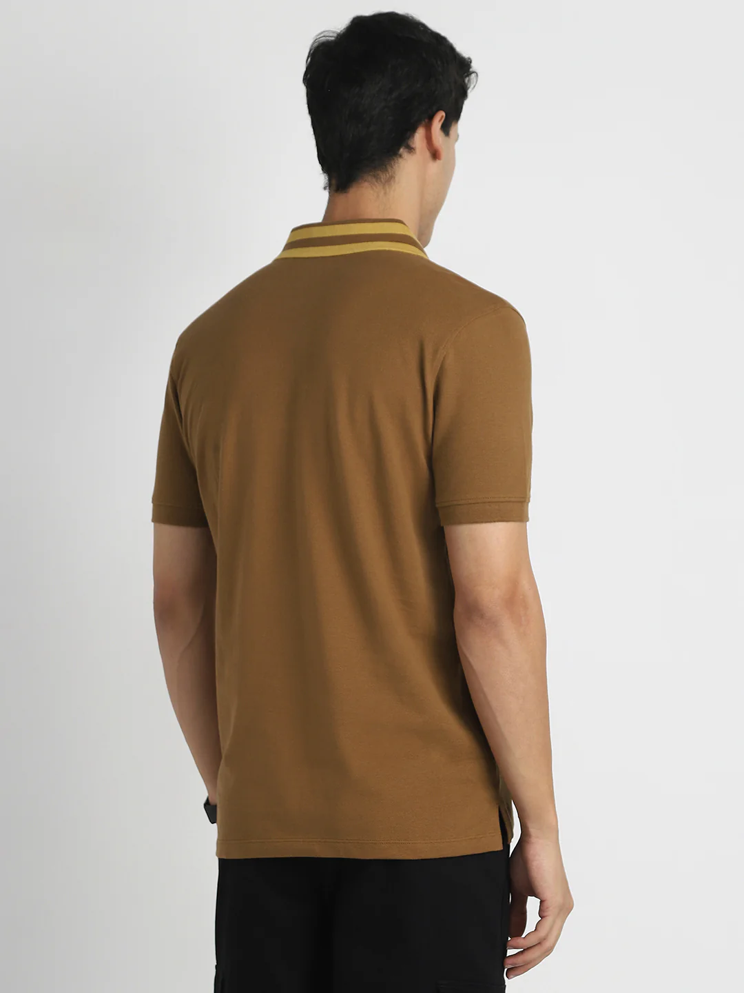 Striped Collar Polo T-Shirt - Image 29