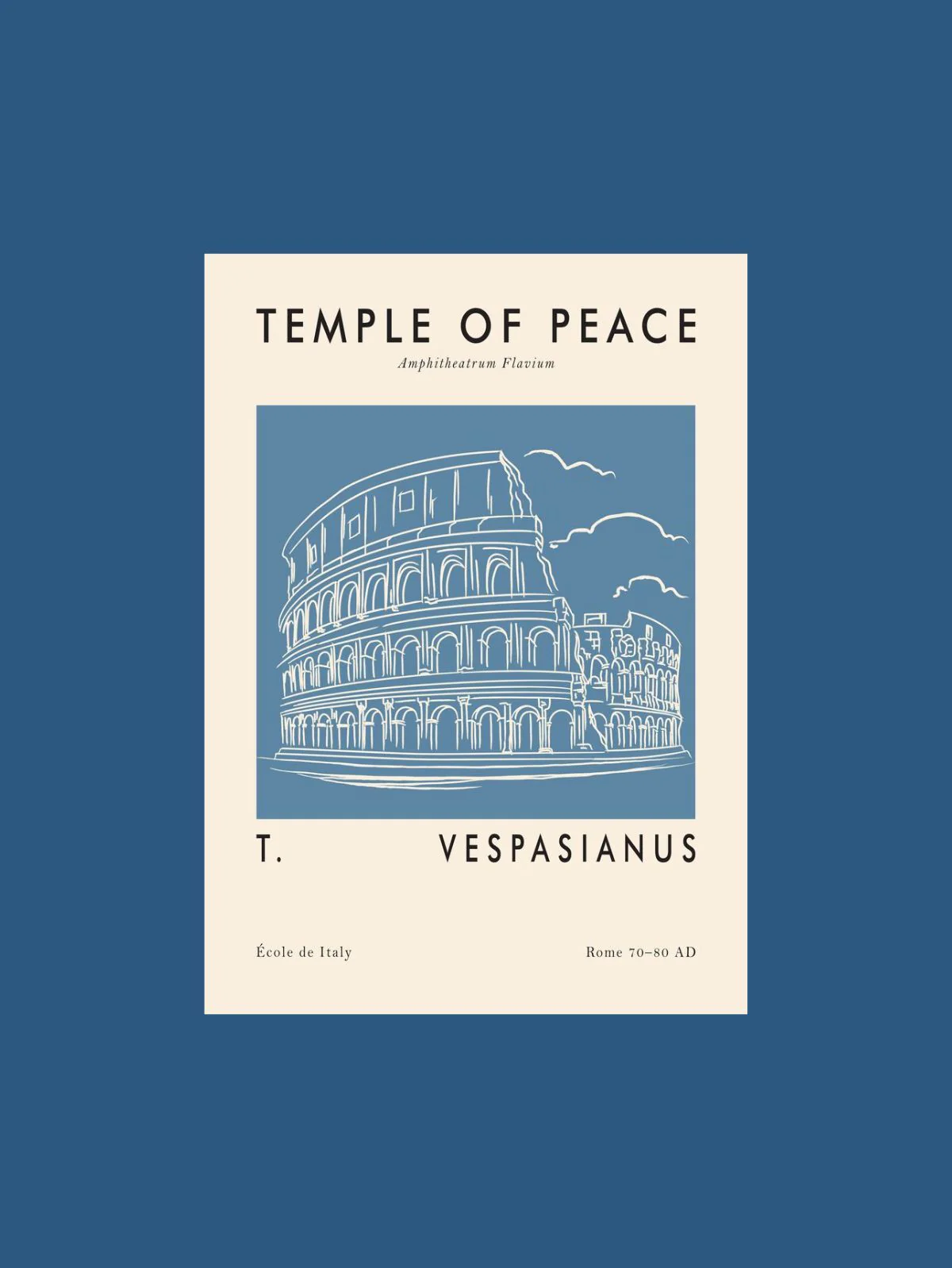 Temple of Peace Oversized T-Shirt - Image 2