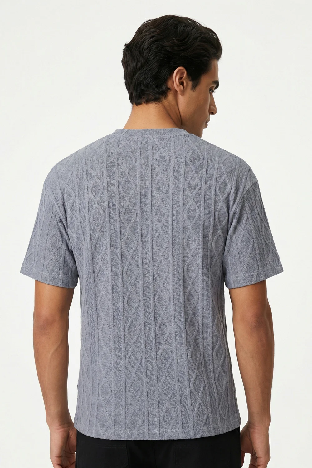 Textured Oversized T-Shirt - Image 24