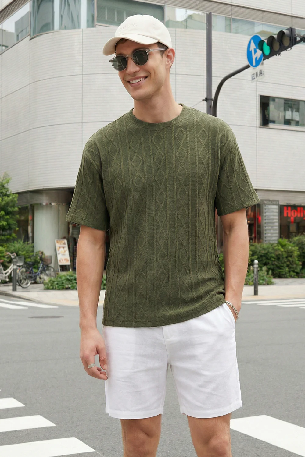 Textured Oversized T-Shirt - Image 8