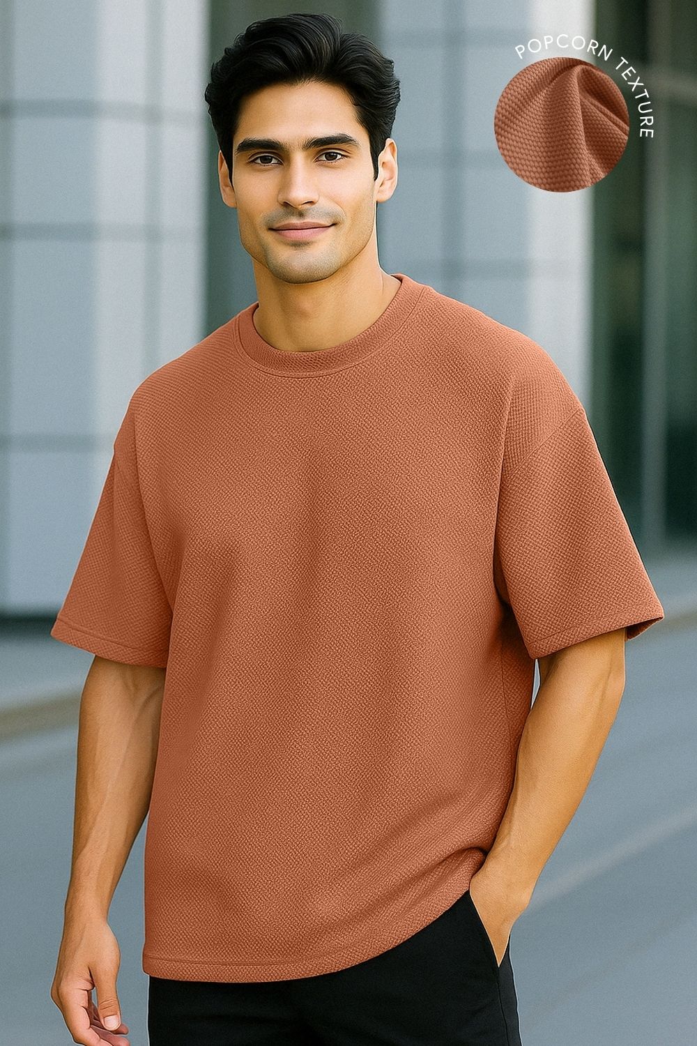 Popcorn Textured T-shirt - Image 5