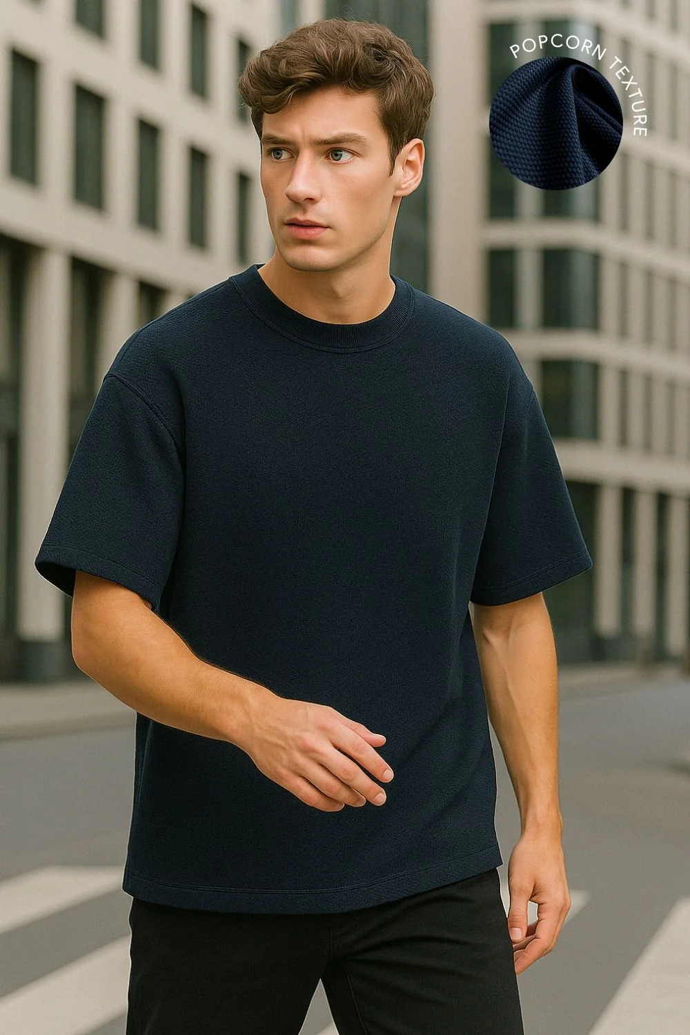 Popcorn Textured T-shirt - Image 17