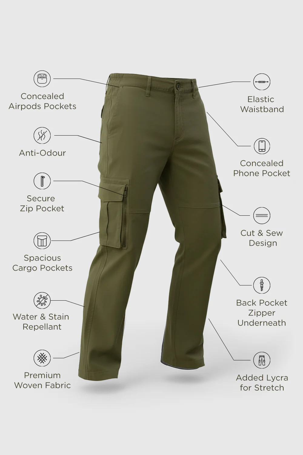 Wanderer - Travel Cargo Pants - Image 15
