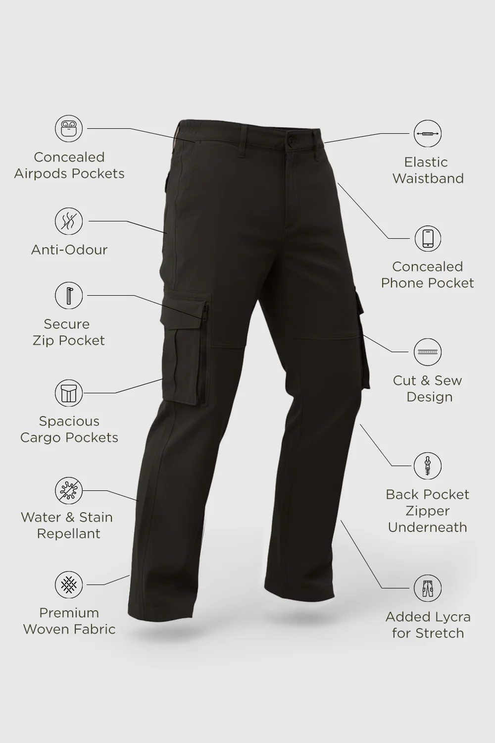 Wanderer - Travel Cargo Pants - Image 25