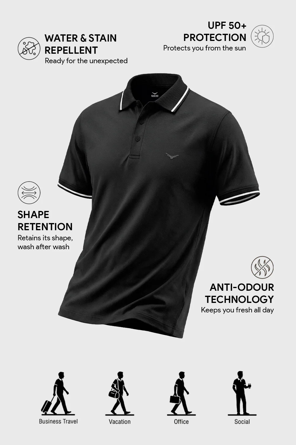 Travel Polo T-Shirt - Image 9