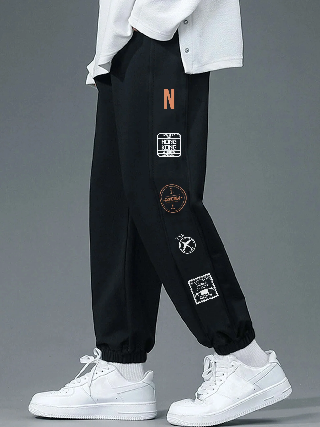 Travel Stamp Joggers - Image 6