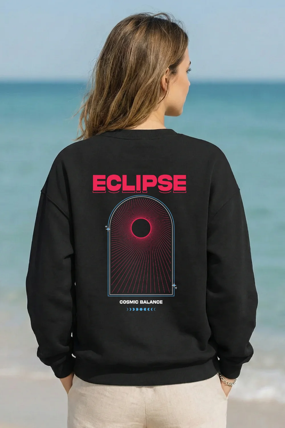 Unisex Eclipse Oversized Sweatshirt