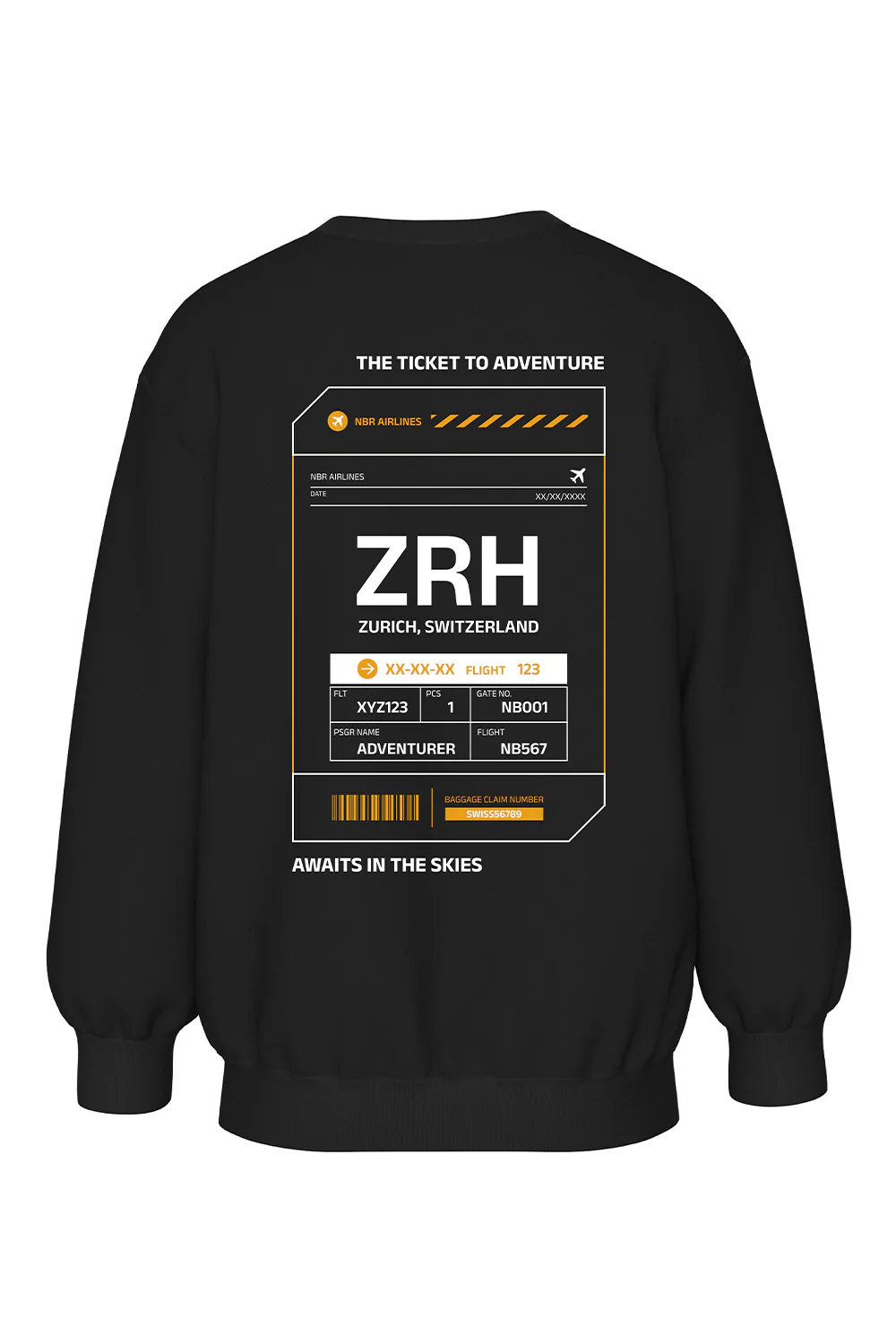 Ticket To Adventure Oversized  Sweatshirt - Image 3