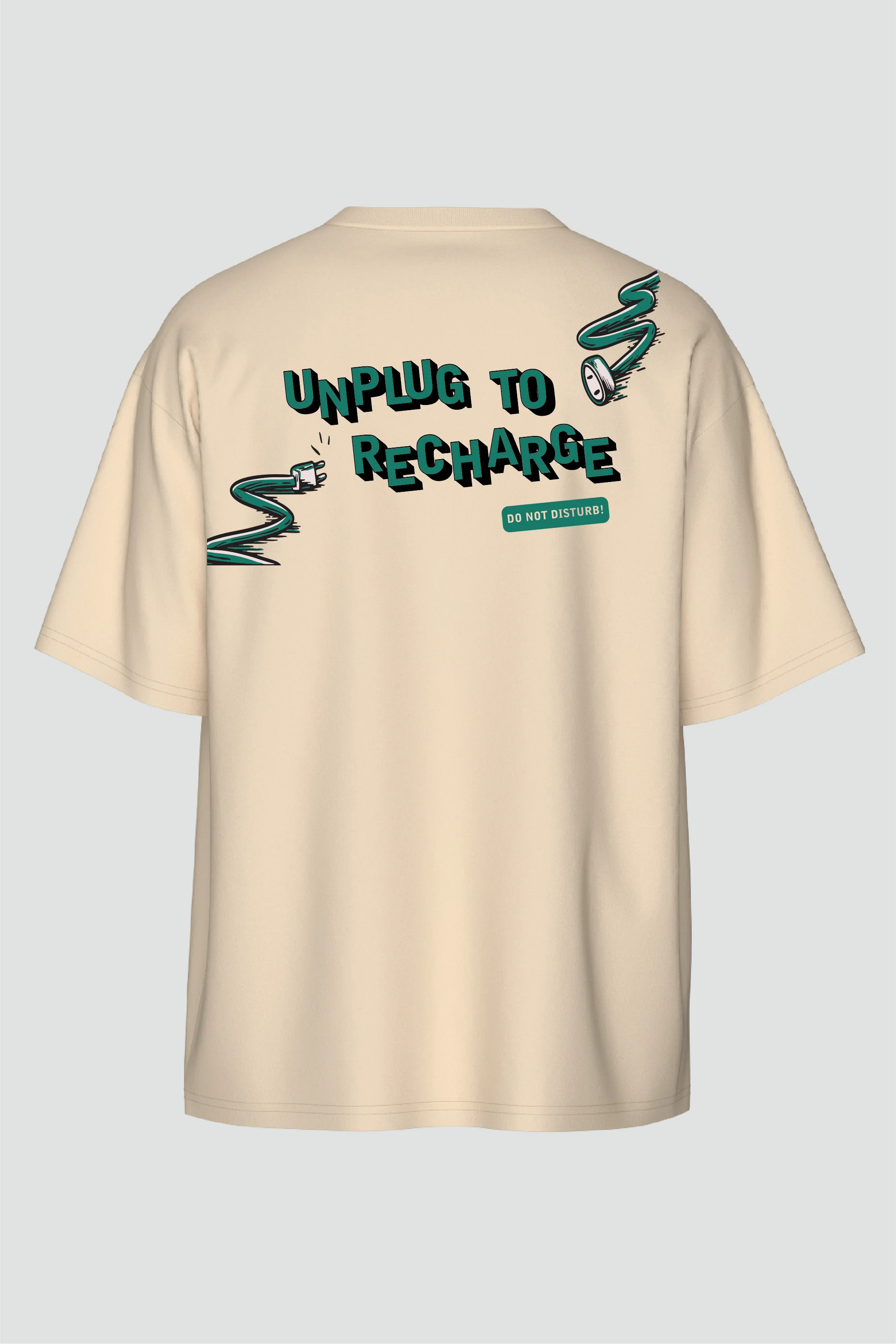 Unplug Oversized T-Shirt - Image 4