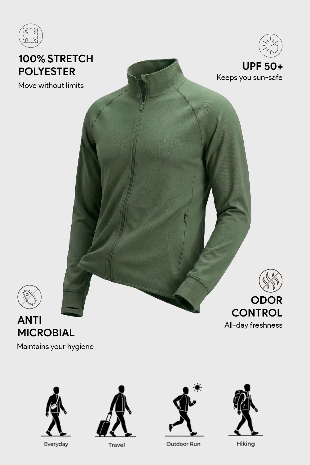 UPF Sun Protect Summer Lightweight Jacket - Image 15