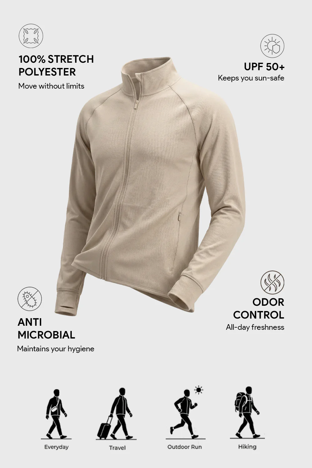 UPF Sun Protect Summer Lightweight Jacket - Image 8