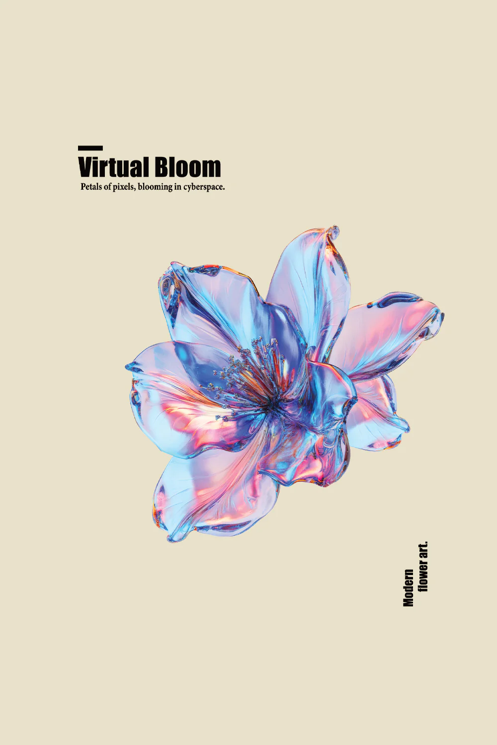 Virtual Bloom Oversized Sweatshirt - Image 3