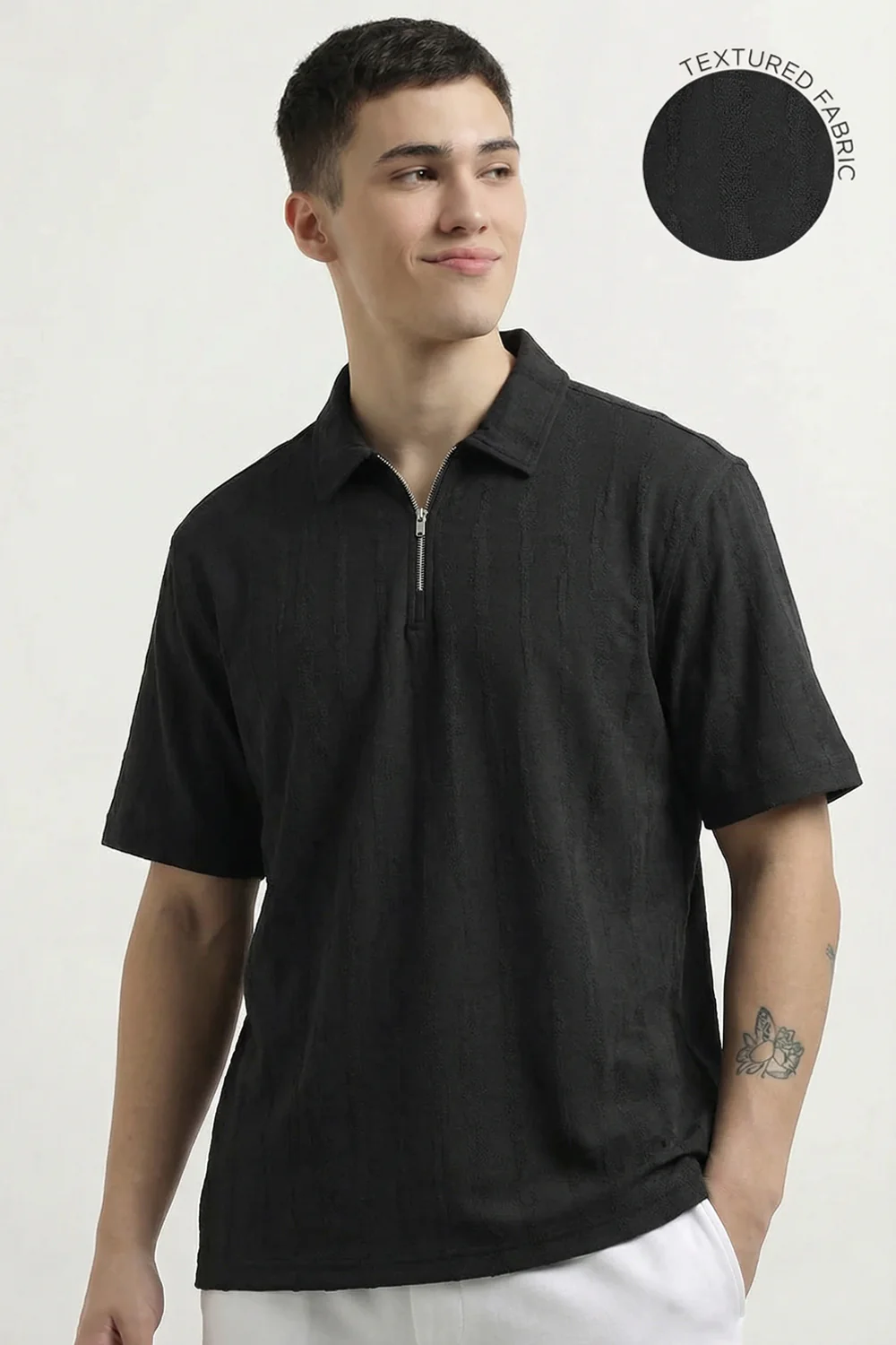 Vista Zip Textured Polo - Image 14