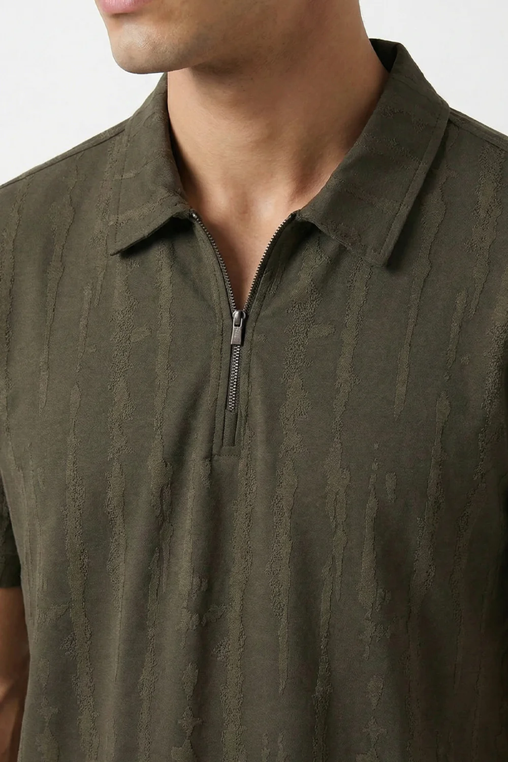 Vista Zip Textured Polo - Image 2