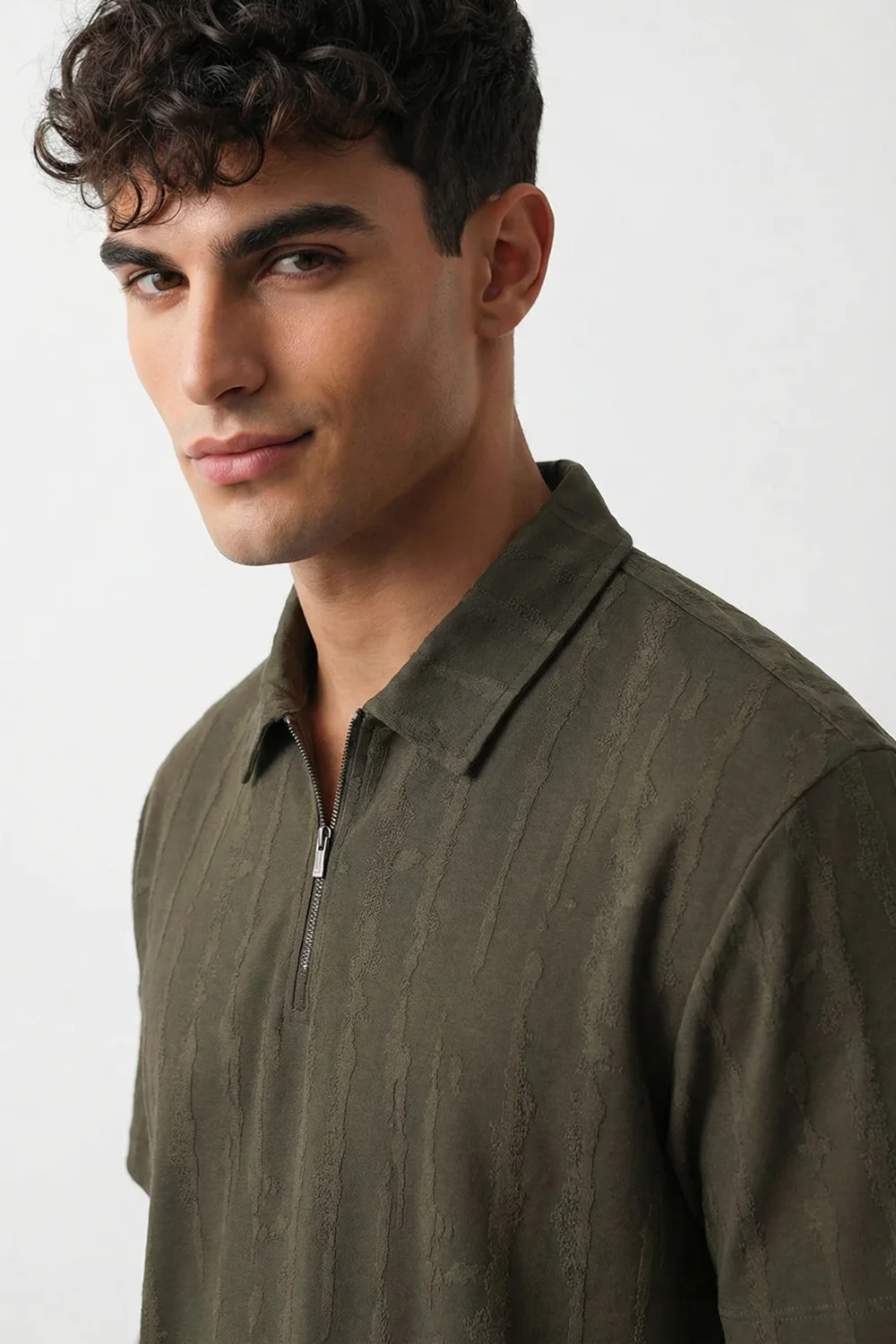 Vista Zip Textured Polo - Image 5