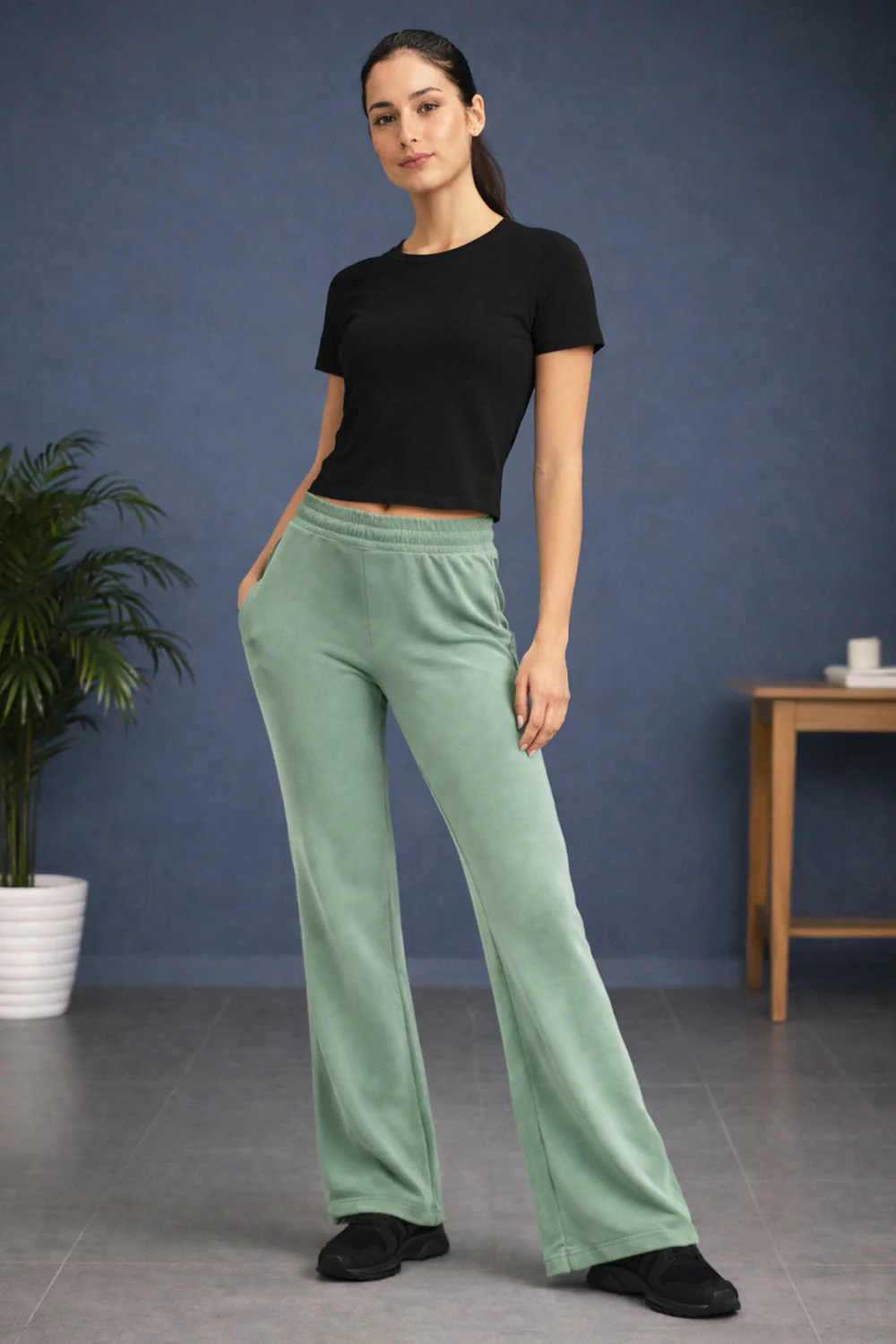 Flared Terry Pants - Image 6