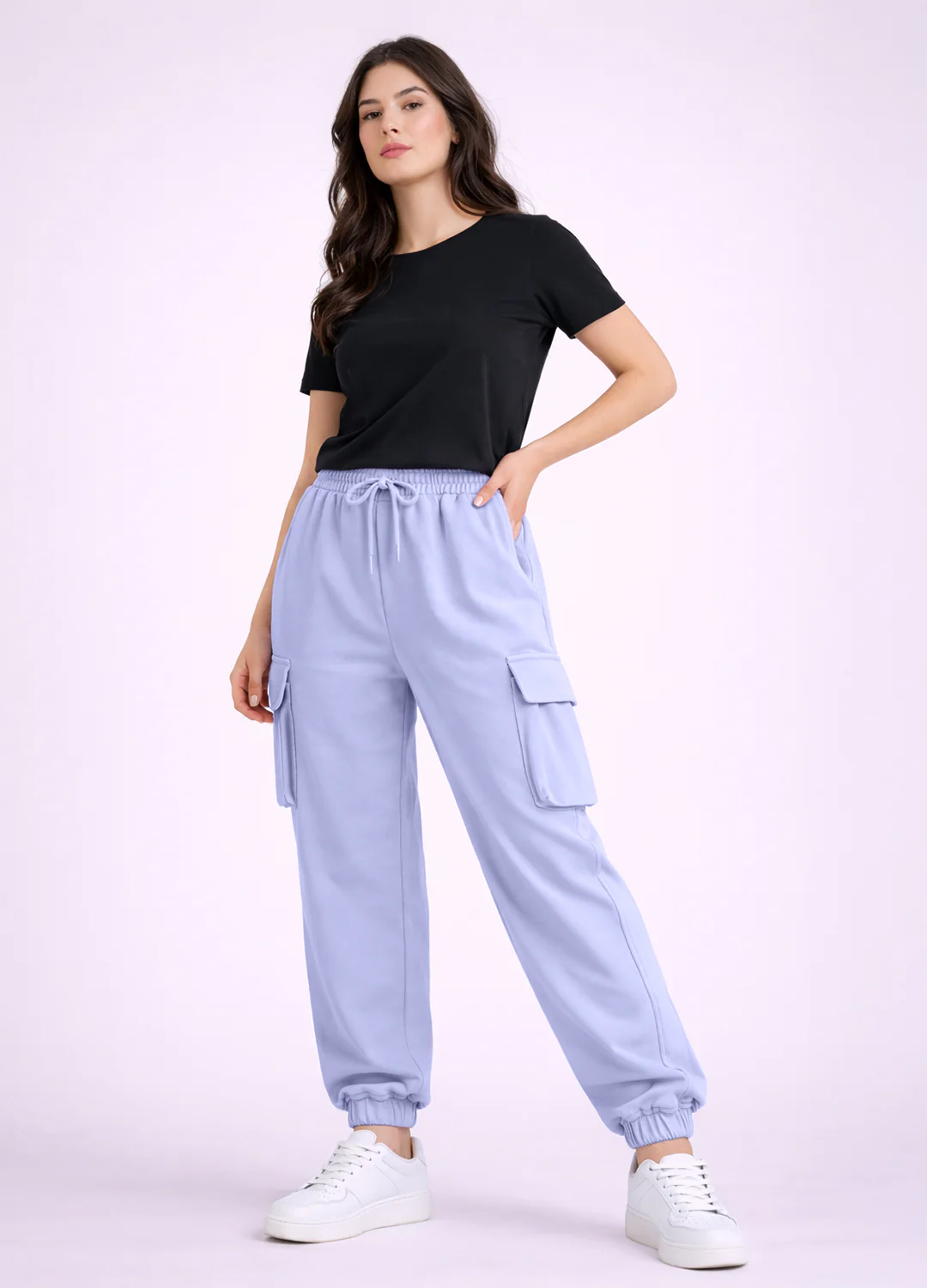 Women’s Oversized Cargo Joggers - Image 2